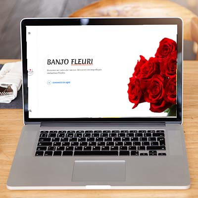 Banjo fleuri